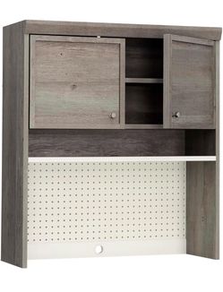Sauder Craft Pro Series Hutch, Mystic Oak Finish