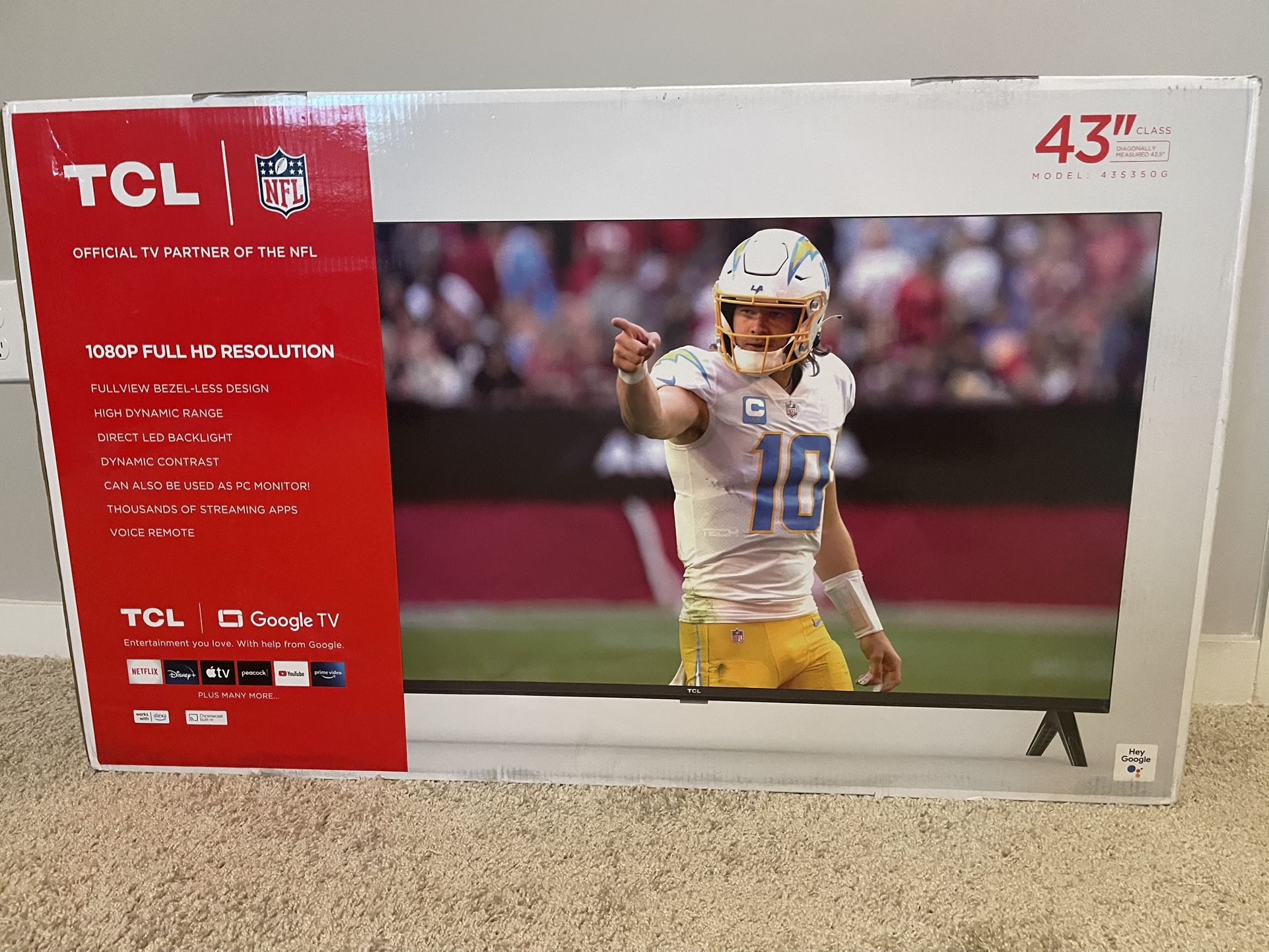 TCL 43” Smart TV. Unopened. 