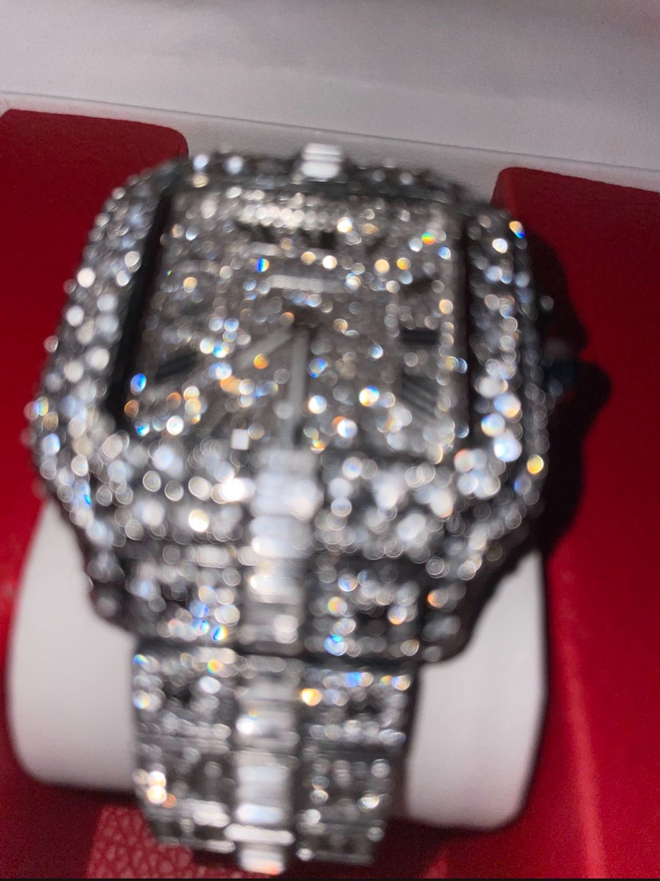 silver cartier roman dial