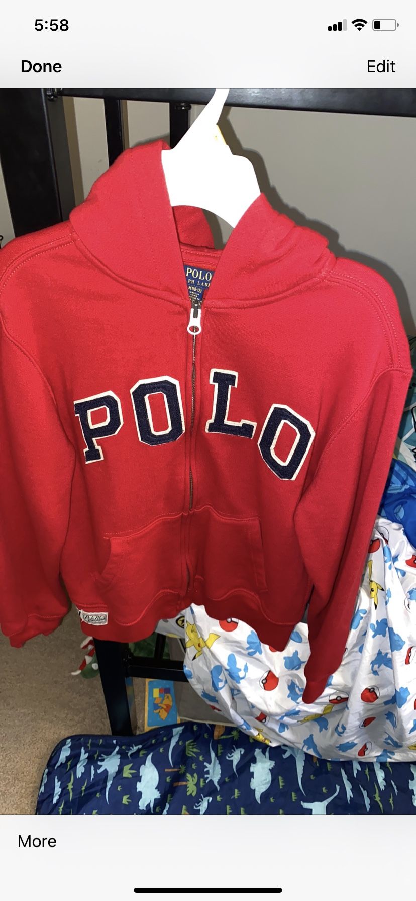 Polo hoodie boys 10-12