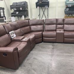 Recliner sectional sofa set