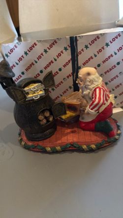 Santa with coal burner
