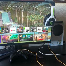 Xbox Series S With LG UltraGear 27” And 2 TB Hard drive And Astro Gaming Headset  Bluetooth 