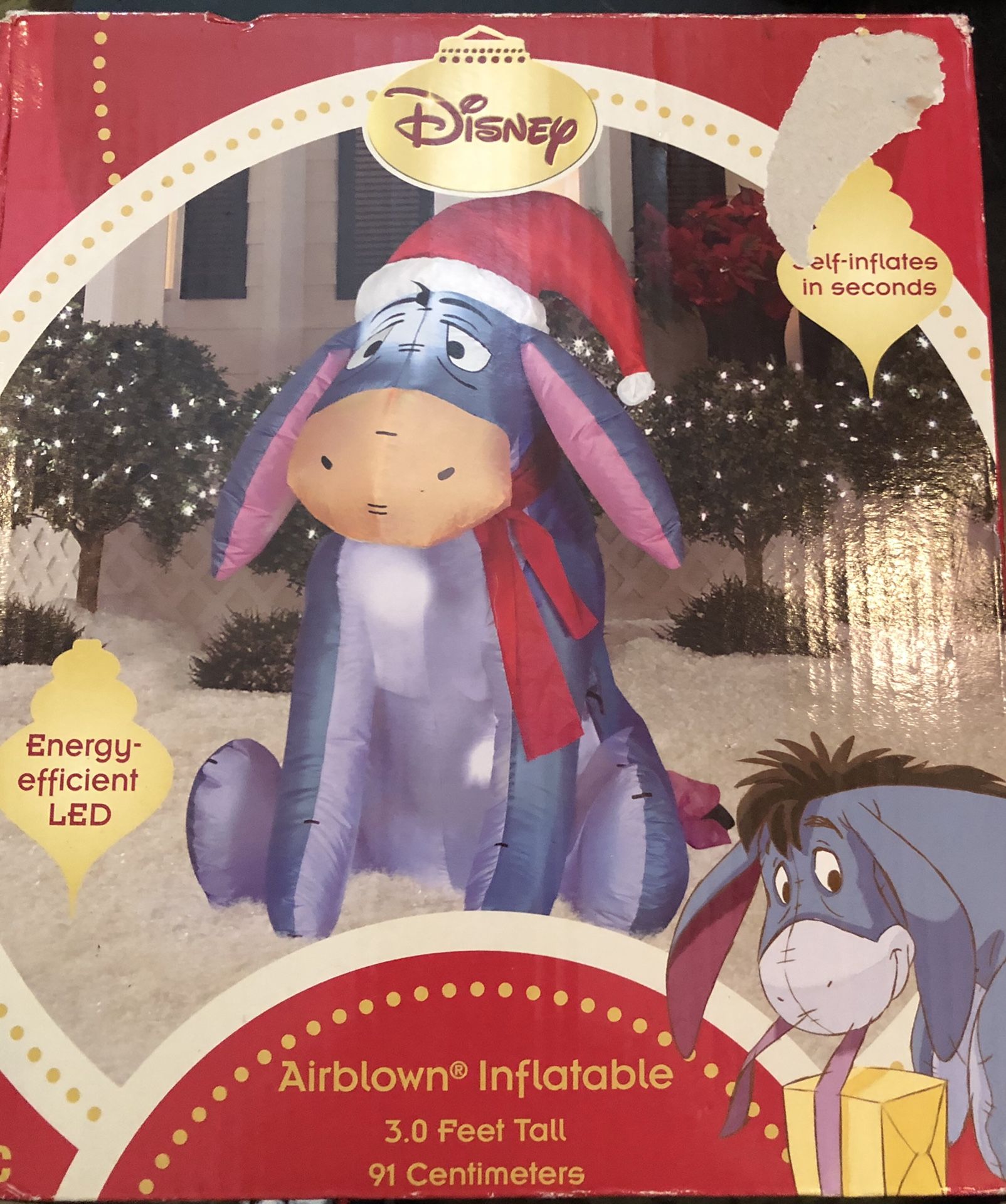 Disney Eeyore Pooh Airblown Inflatable Outdoor Christmas Decor @ 3ft Tall