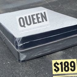Queen Mattress Set – Medium – Brand New – Delivery Available 🚚