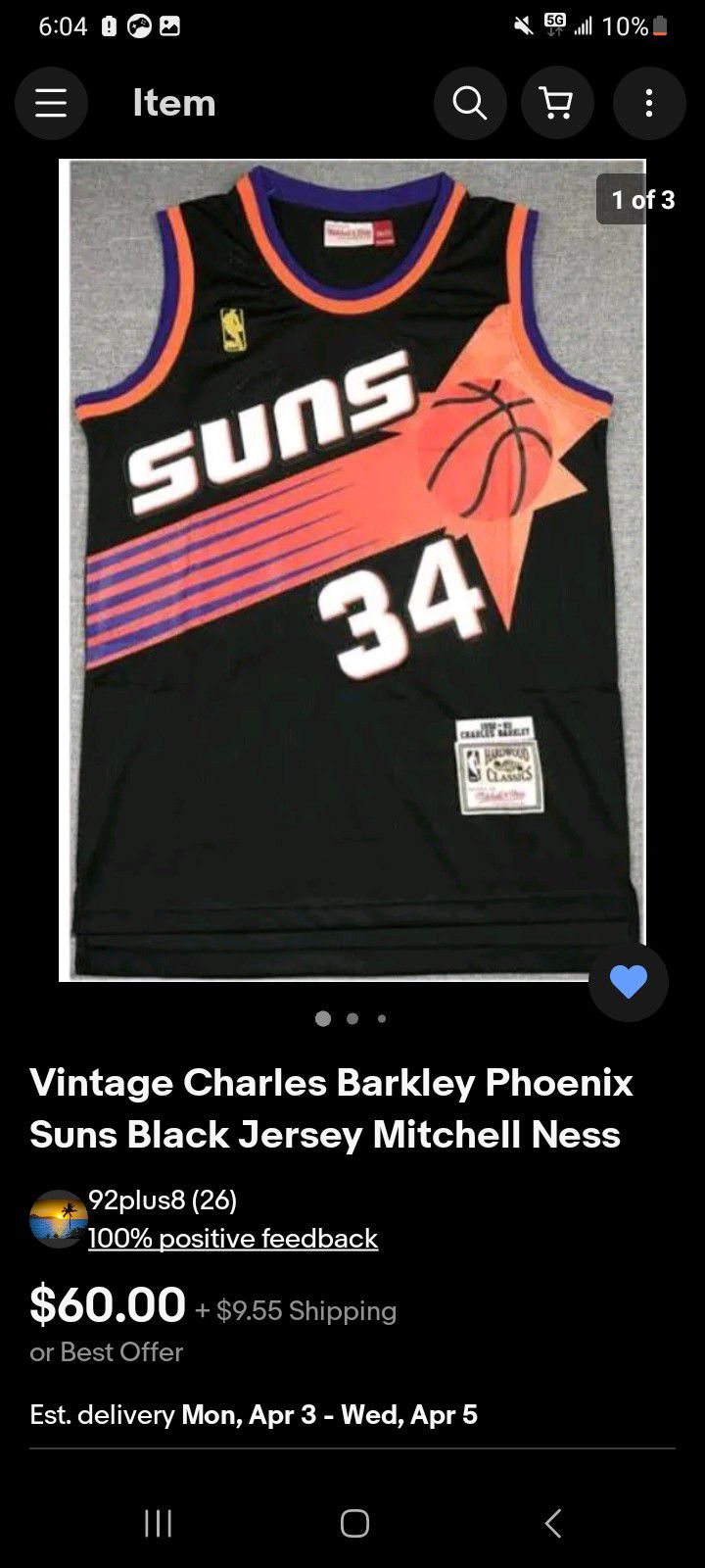 black charles barkley jersey