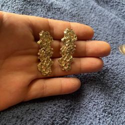 Gold Nugget Earrings 10kt