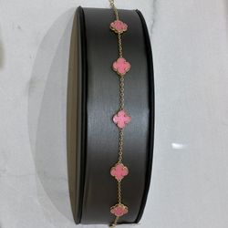 Brazalete Trébol Rosa
