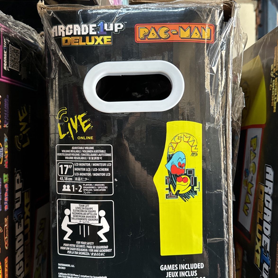 Arcade1Up - PAC-MAN Deluxe Arcade Machine - Yellow