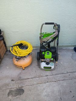 Pressure washer+ air compressor
