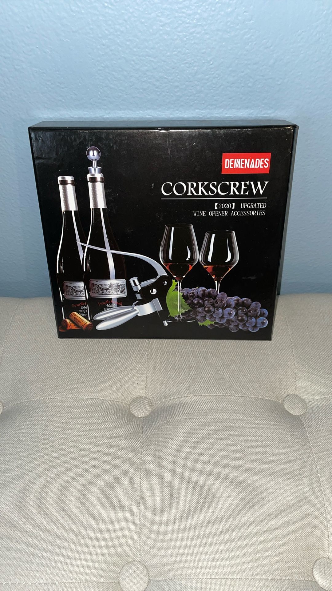  New!! DEMENADES CORKSCREW 2020 UPGRADED WINE 🍷 OPENER ACCESSORIES SET 