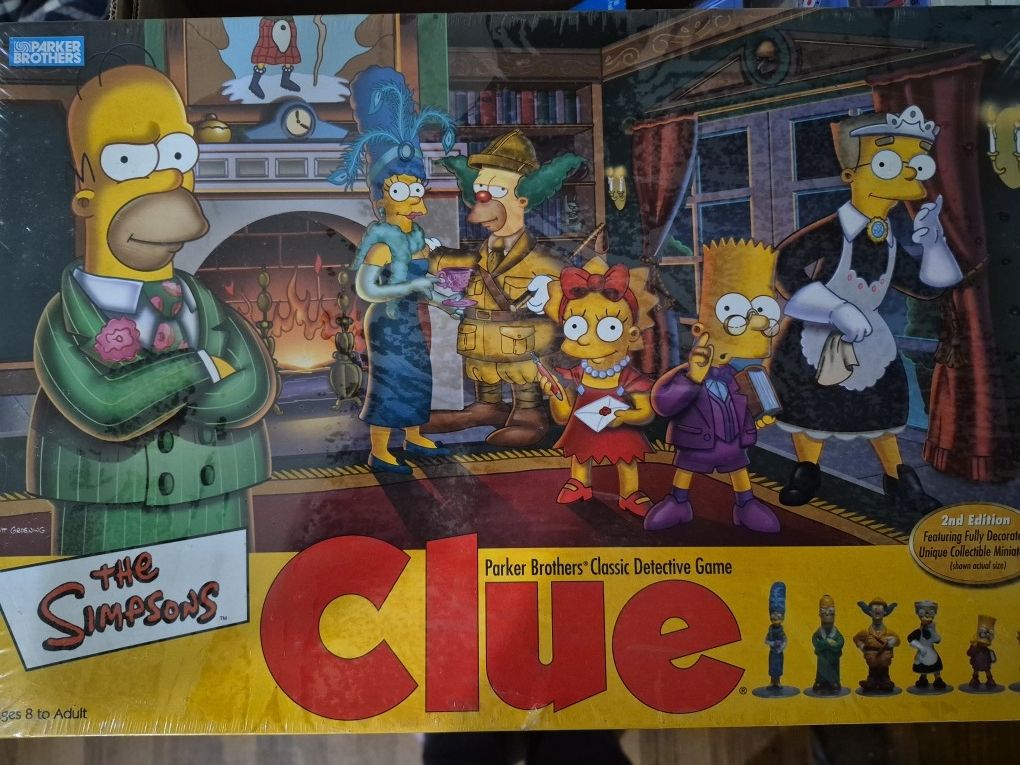 Simpsons Clue Board game