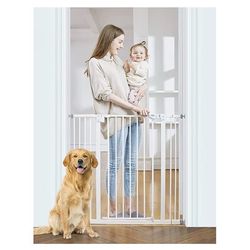 InnoTruth Extra Tall 36” High Adjustable Baby Gate (White)
