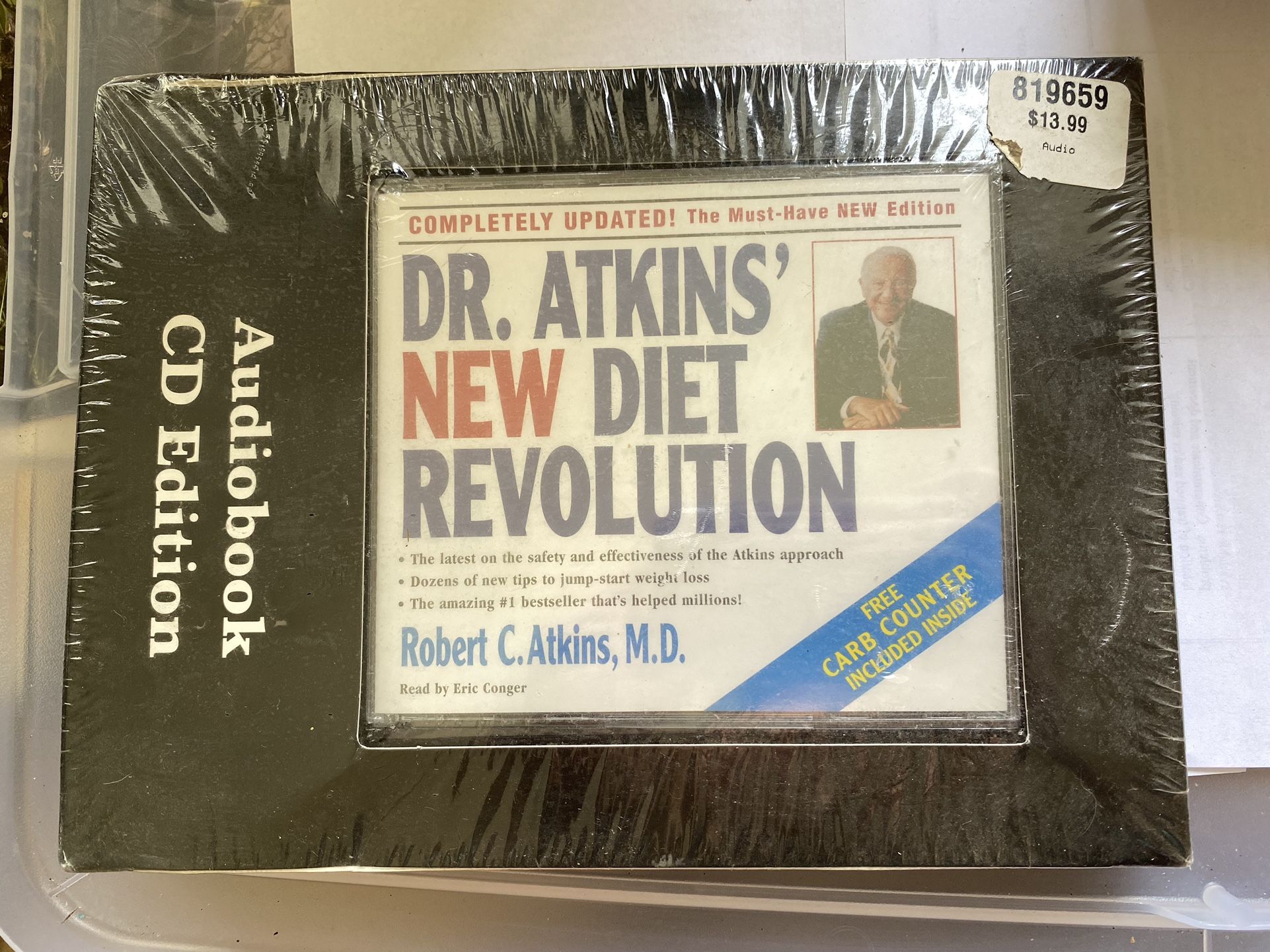 DR. ATKINS' NEW DIET REVOLUTION (3-CD AUDIOBOOK SET, 2002) with CARB COUNTER