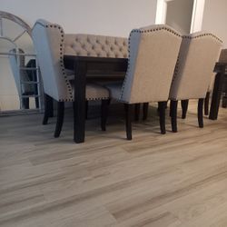 Dining Table 4 Chairs And Bench