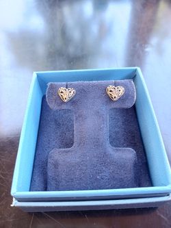 Silver Heart Earrings 