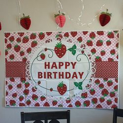 Strawberry Birthday Decor