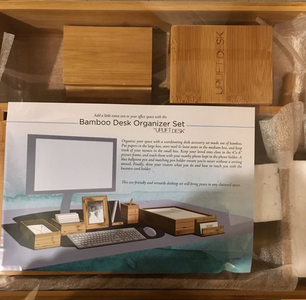 Brand New Bamboo Desk Organizer Set For In Seattle Wa Offerup