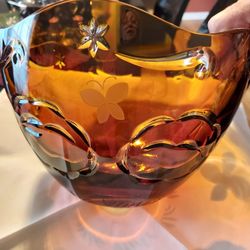 Disney's Cased Crystal WINNIE THE POOH bowl By LENOX
