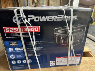 Air compressor 8 Gallon Oil Free And Power Boss  5250-3500 Generator 