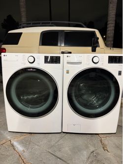 Xl washer and gas dryer