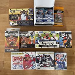 Various Sports (Basketball, Football, Baseball) Boxes and Packs
