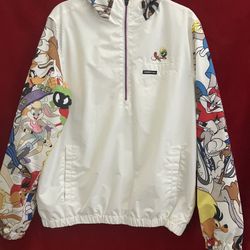 LOONEY TUNES MEMBER ONLY HOODIE JACKET SWEATER Size M 