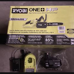 Ryobi Hp 10” Chainsaw 18v With 4ah Batt And Charger New $200 In N Lakeland 