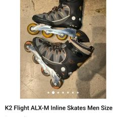 K2 Flight ALX-M Inline Skates Used LIKE new 