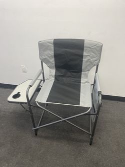 Folding Director Chair with Side Table & Storage Bag