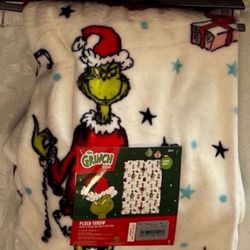 NEW CHRISTMAS PLUSH THROW THE GRINCH 