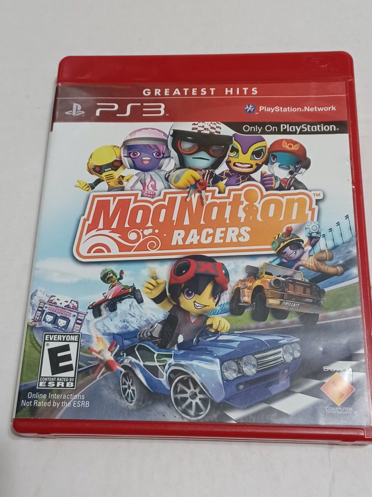 Modnation Racers PS3 Greatest Hits Version Original Case Clean Disc