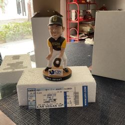 Kris Bryant Fielding Bobblehead w/game ticket Stub