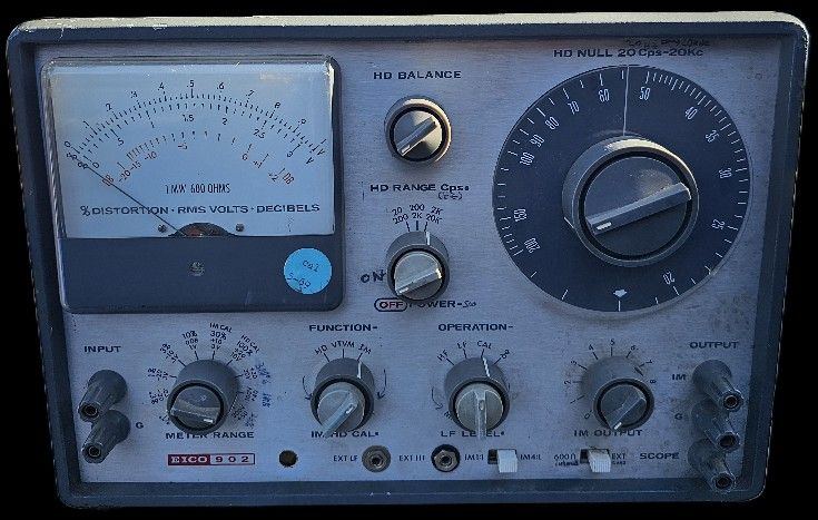 Vintage Eico 902 Audio Analyzer Harmonic Distortion