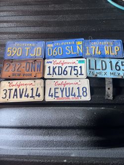License Plates Collection