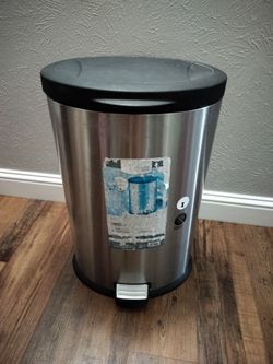 20 gallon stainless steel trash can