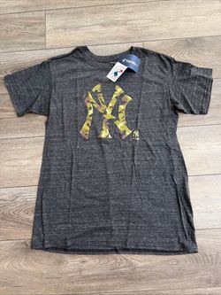 New York Yankees Camo Logo T-Shirt Mens Large Gray Fanatics MLB