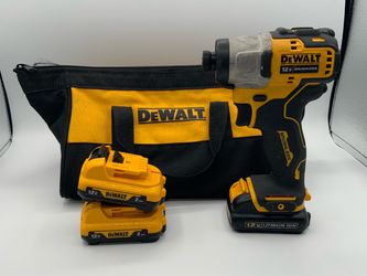 Dewalt Cordless Impact Driver W/ 3 12V Batteries