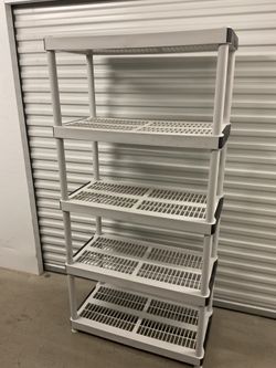 KETER HEAVY DUTY 5 TIER PLASTIC SHELVING