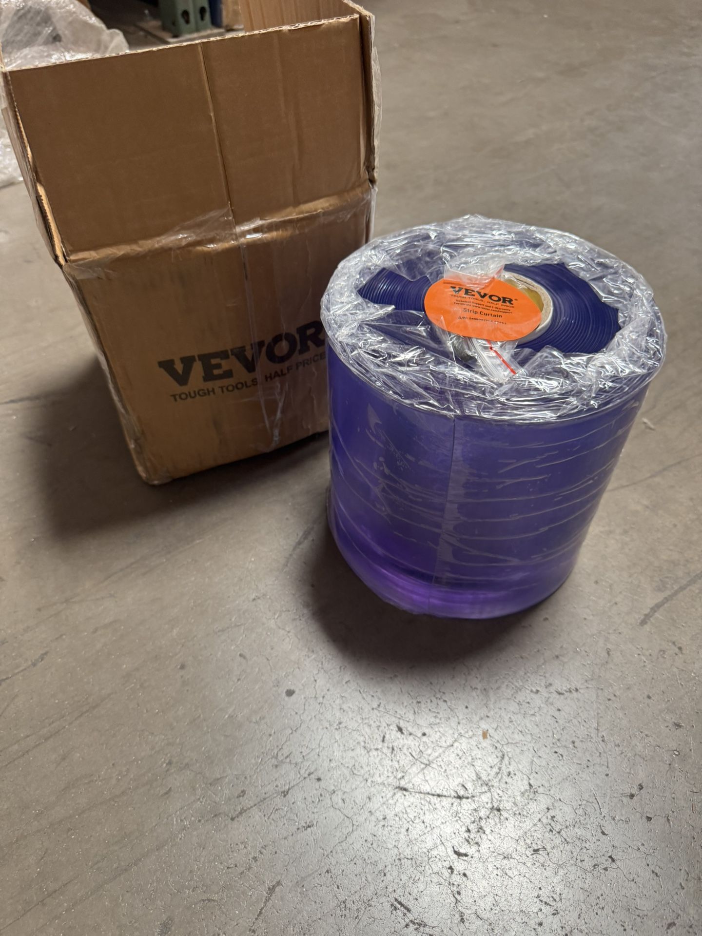 Strip Curtain, 50' Length x 8" Width x 0.08" Thickness, Clear PVC Smooth Curtain Strip Door Bulk Roll, Plastic Door Strips for Doorways of Supermarket