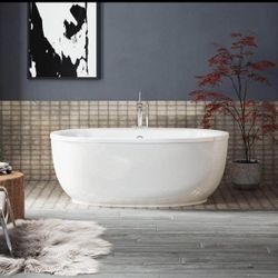 KOHLER K-6369-0 Sunstruck Oval Freestanding Bath (New in BoX)