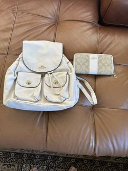 Coach Backpack And Wallet