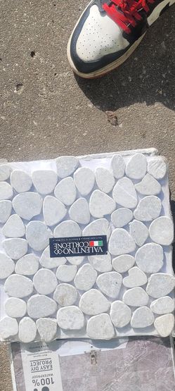 Light Grey Lava Stones and Wall Tiles