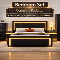 Bedroom Set LED Moderno - Complete Package