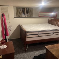 Full Size Bedframe And Mattress 