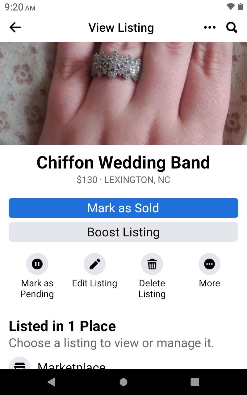 Chiffon Wedding Ring