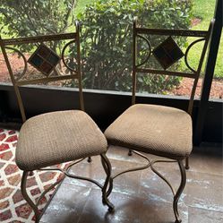 Metal And Upholstered Chairs-2