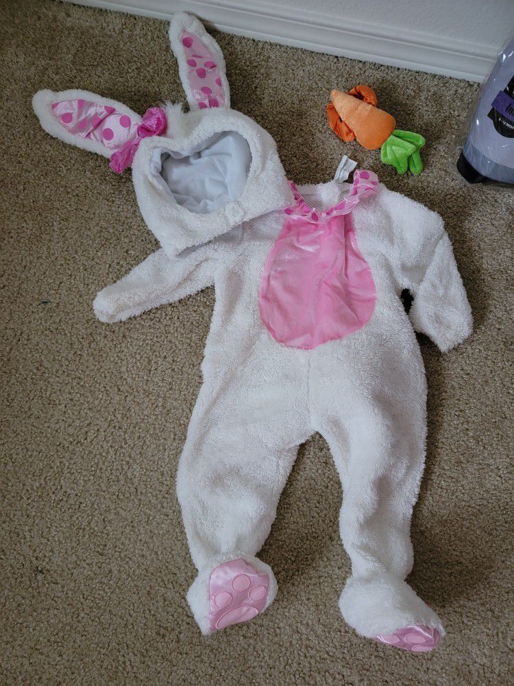 6-12 Month Bunny Costume Jumpsuit 