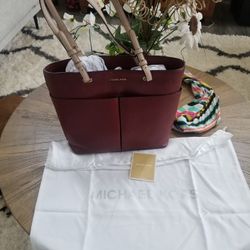 Michael Kors Burgundy Purse 