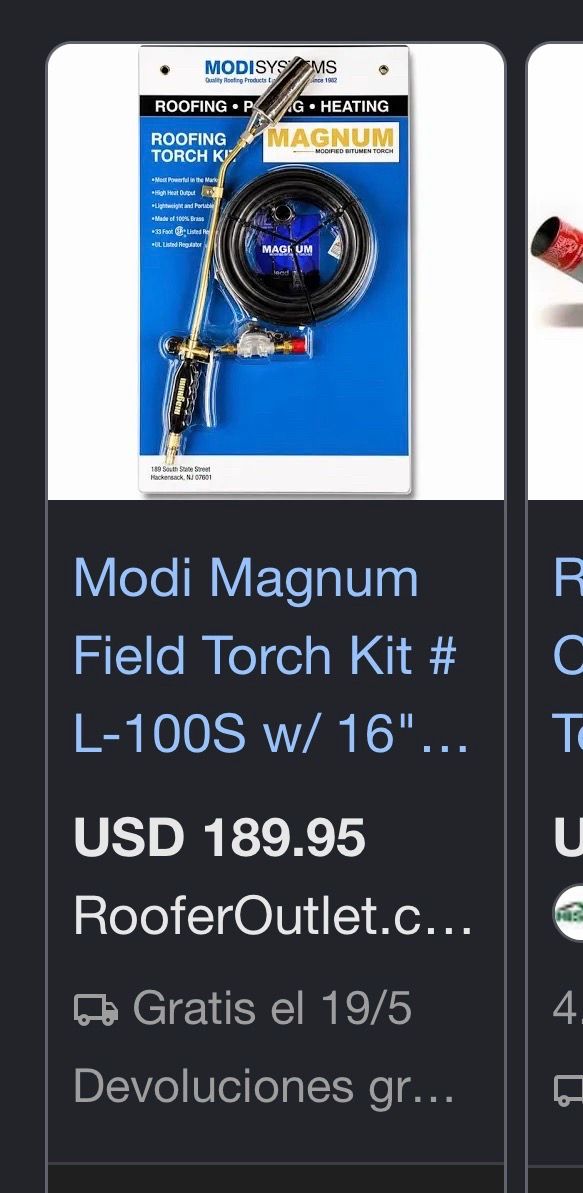 Magnum torch roofing